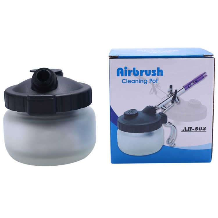 Airbrush washer, pen washer, airbrush waste liquid collection bottle, airbrush cleaning scraper, needle brush, four-piece set