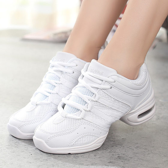 New Modern Women's Shoes Comfortable Mesh Breathable Fashion Women's Dance Shoes Soft Sole Elevated Square Dance Shoes Dance Shoes