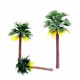 Micro landscape model tree building sand table scene tree handmade finished small tree green plant mini simulation plastic palm tree