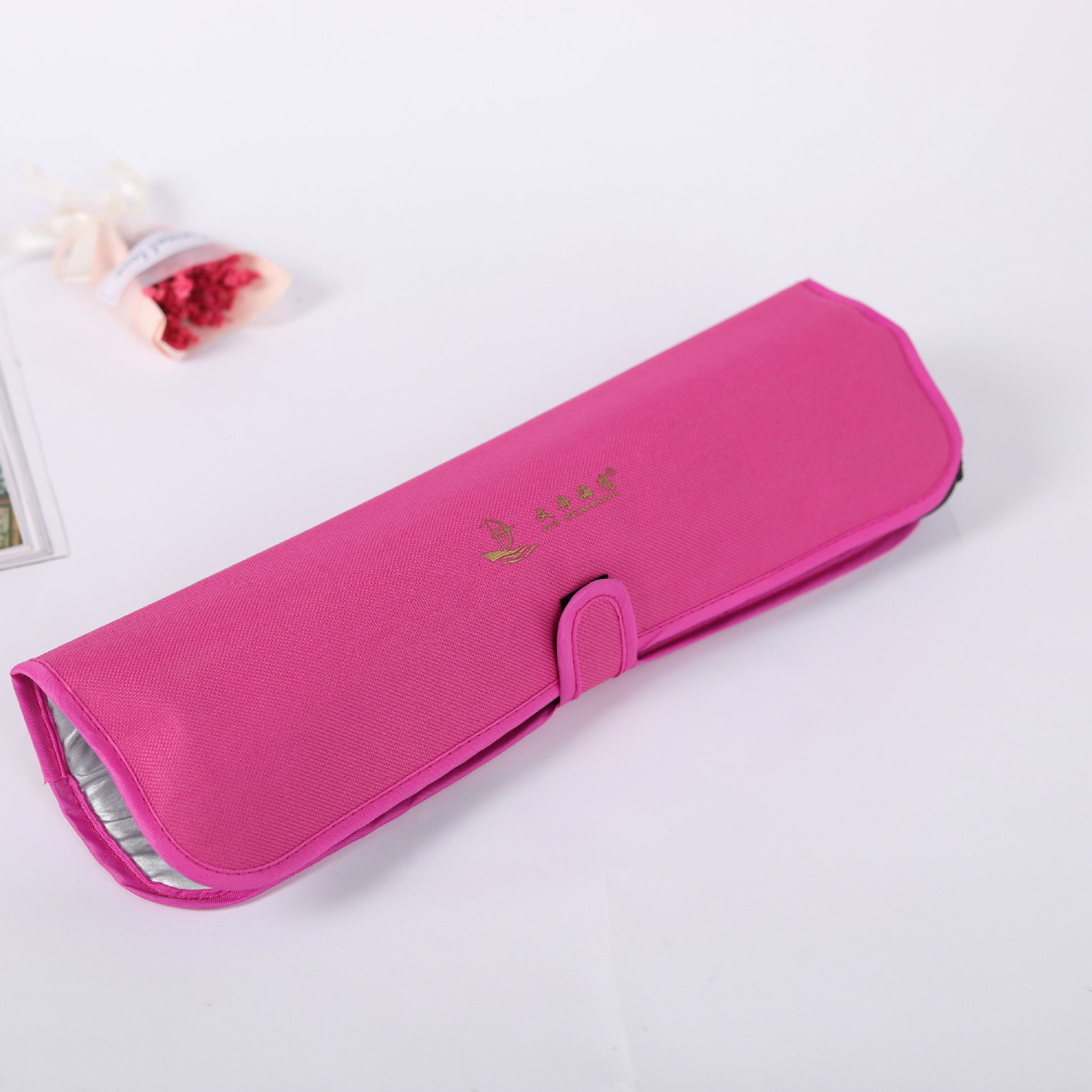 In stock straight hair curler anti-scald bag hair straightener high temperature resistant anti-scald storage bag electric comb folding storage bag