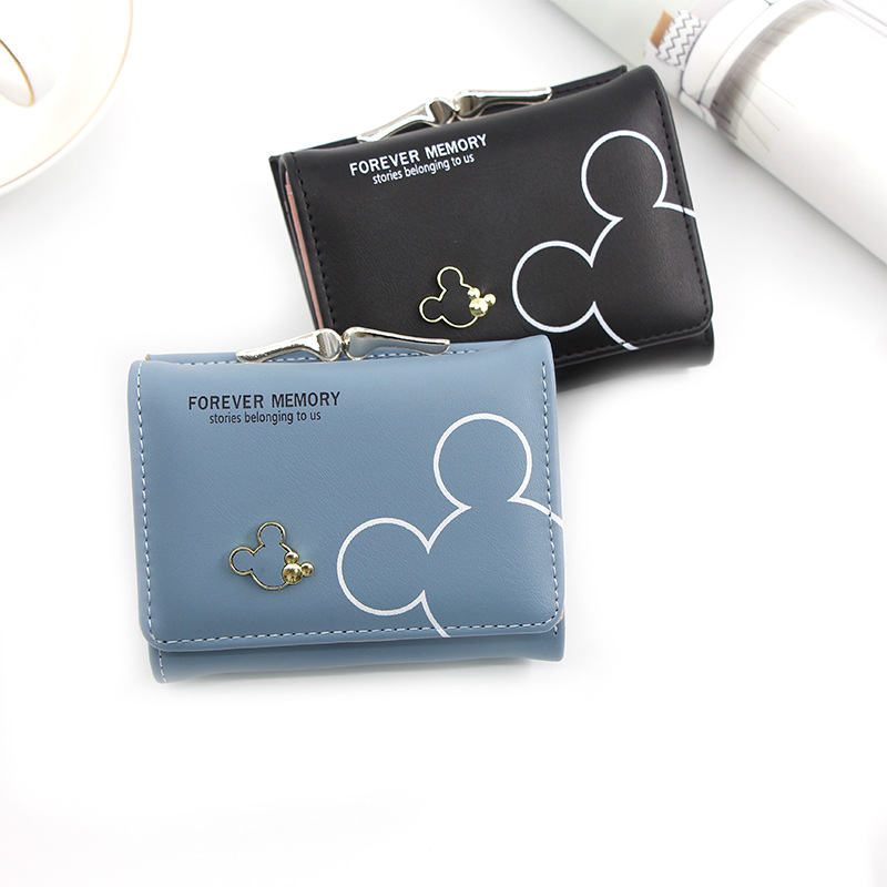 New Girls Small Wallet Student Coin Purse Korean Style Women's Short Wallet Three-fold Coin Bag Coin Purse