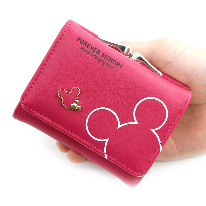 New Girls Small Wallet Student Coin Purse Korean Style Women's Short Wallet Three-fold Coin Bag Coin Purse