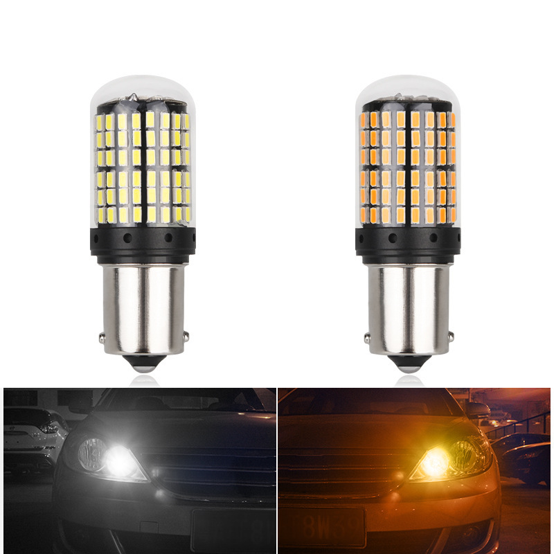 Автомобиль LED переходя тормозные огни 1156 144SMD 3014 основной момент огни заднего хода. декодирование постоянная Защищать частота вспышка