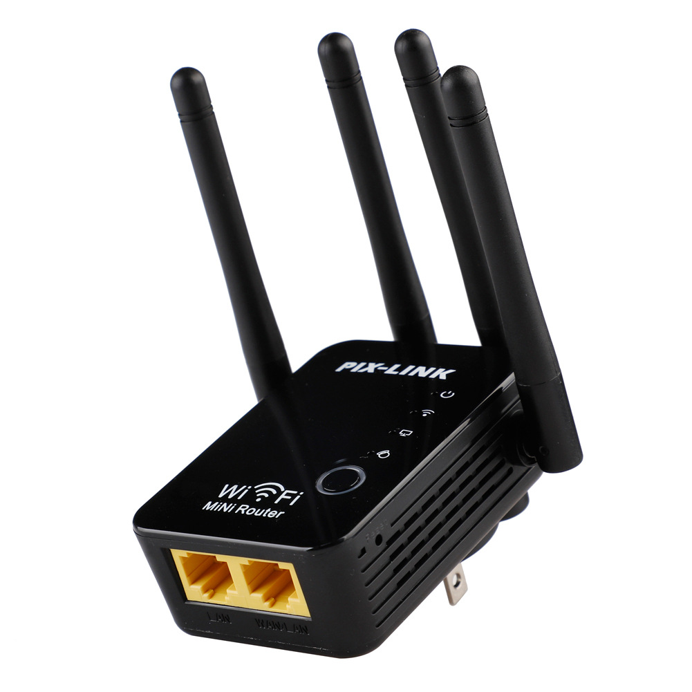 wifi four antenna routing amplifier repeater 300m wireless WR16 network Signal Extender repeat