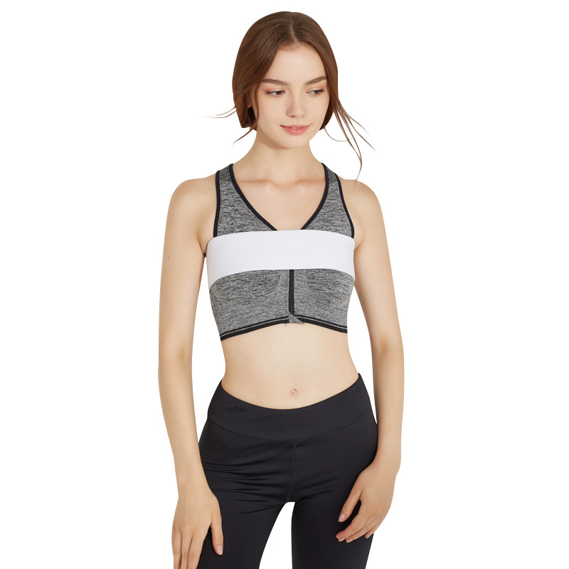 High elastic sports chest belt Women's Anti-injury running fitness stability big chest shock absorption yoga four seasons P336_voghion.com