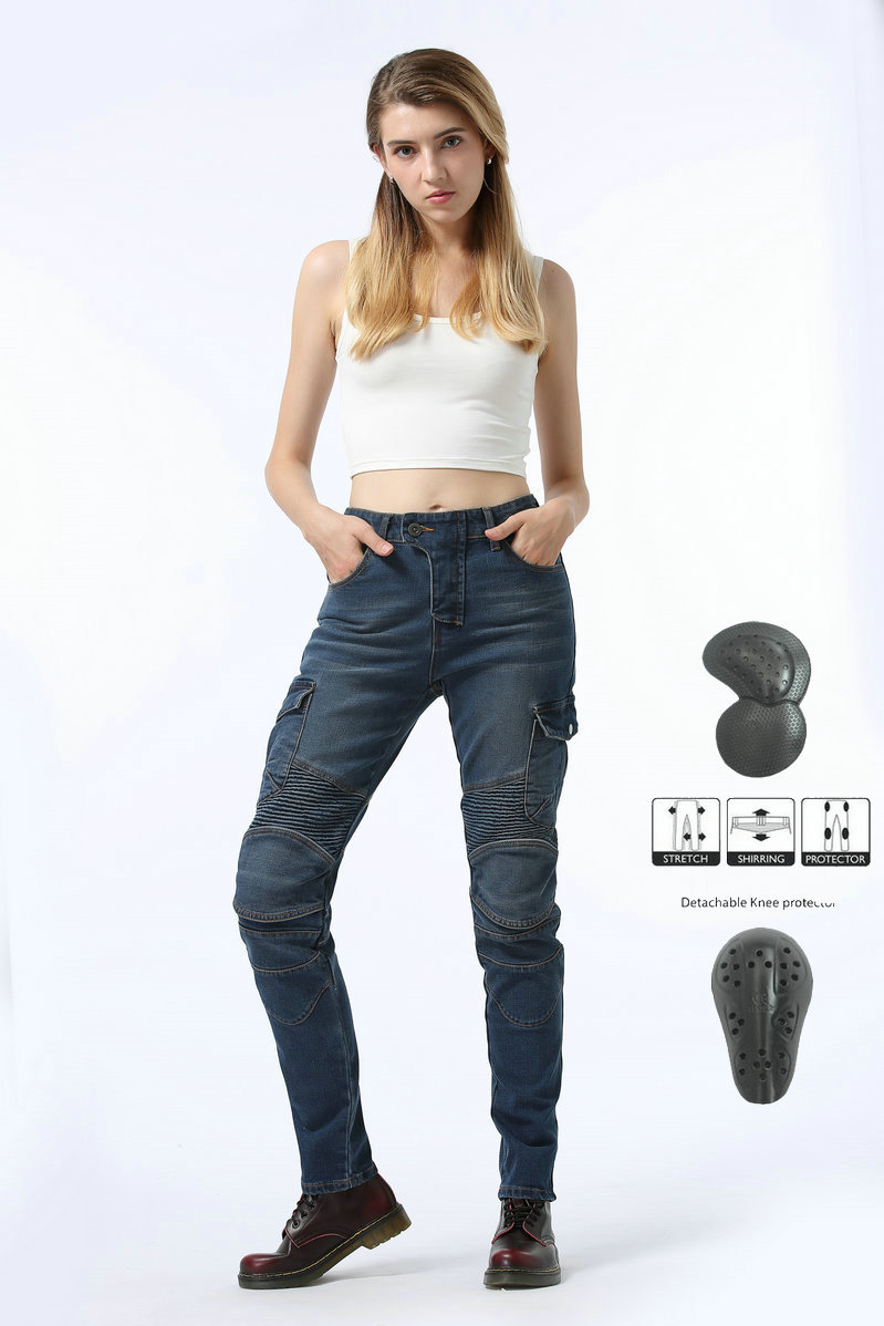 Factory direct VOLERO army green leisure Harley motorcycle pants motorcycle jeans motorcycle racing pants women