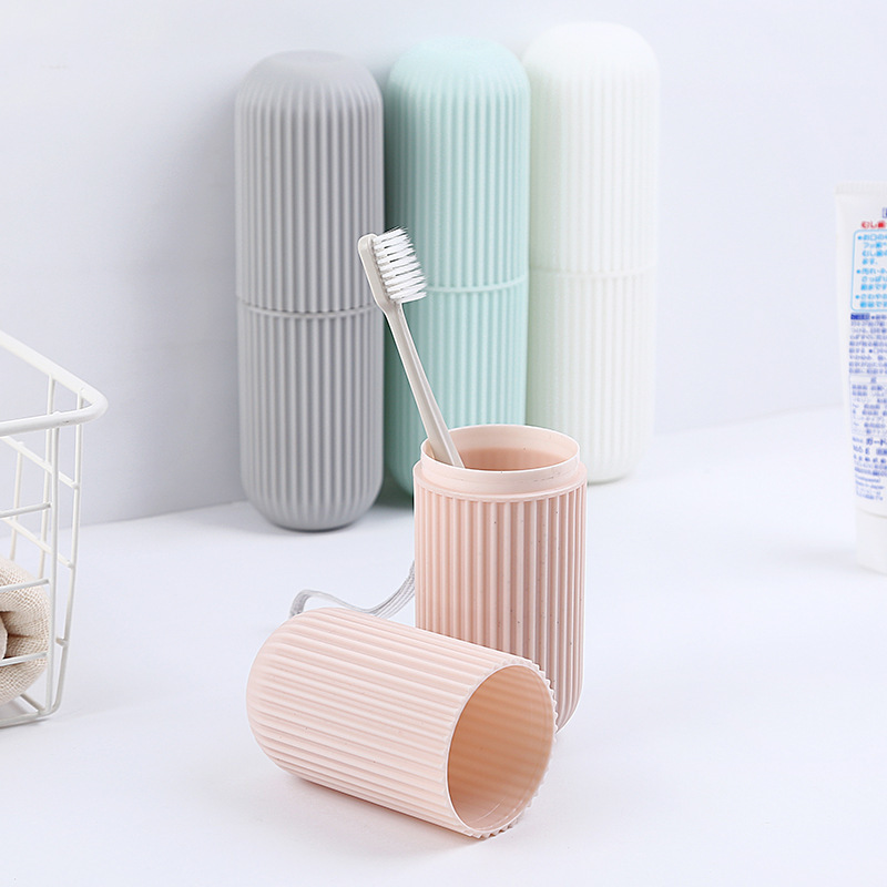 Travel toothbrush box with lid for brushing teeth and washing portable brushing Cup toothpaste toothbrush cup storage box mouthwash Cup
