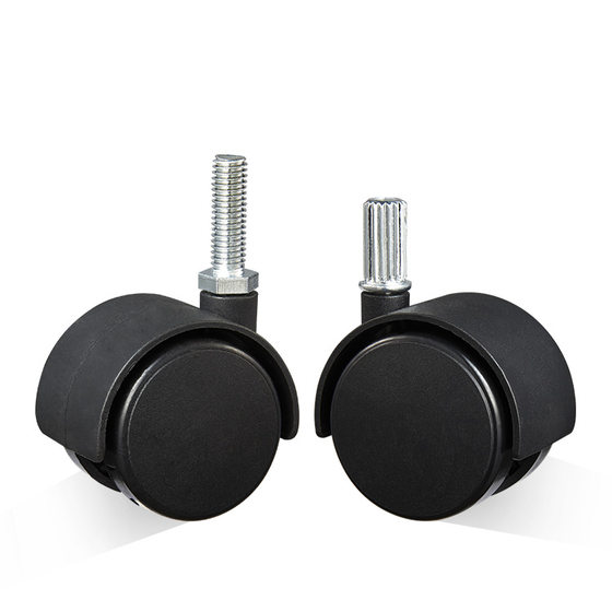 Silent Caster for Silk Tooth Storage Rack Silent Caster Nylon Universal Wheel Wrappable Mute Wheel Oxygen Generator Plastic Insert Rod Universal Caster