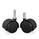 Silent Caster for Silk Tooth Storage Rack Silent Caster Nylon Universal Wheel Wrappable Mute Wheel Oxygen Generator Plastic Insert Rod Universal Caster