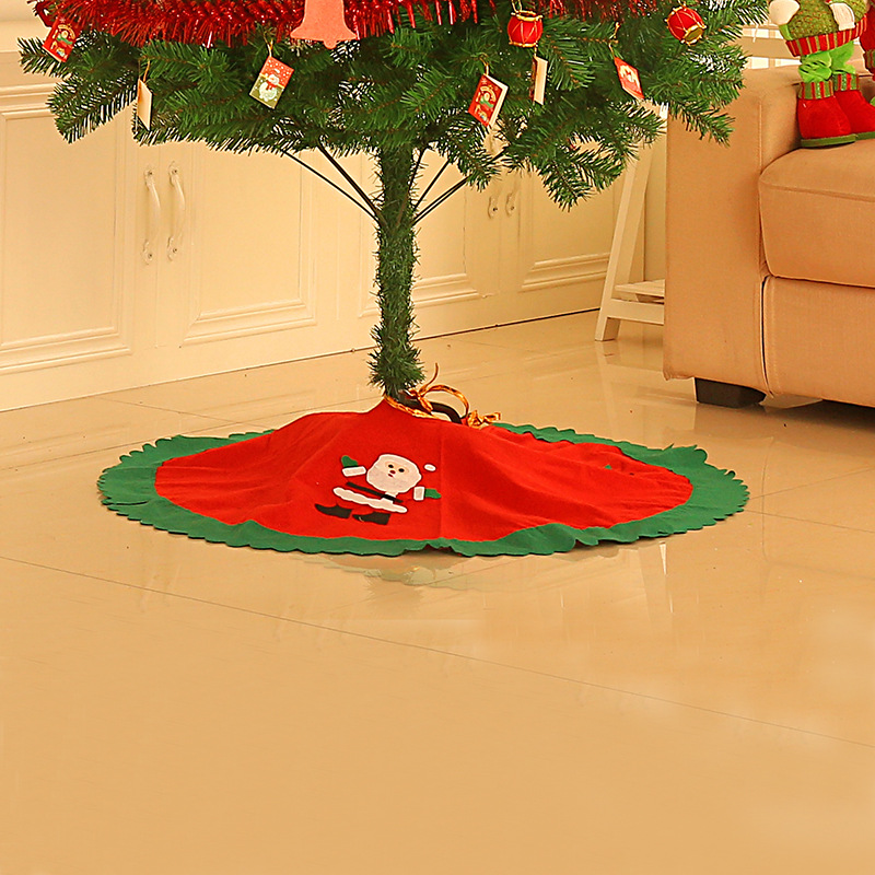 Christmas decoration supplies festive gifts Christmas tree skirt apron 90CM non-woven tree skirt