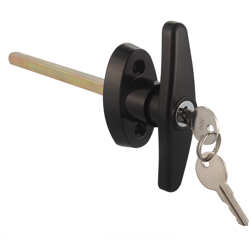 Supply outdoor garden handle lock American market Meigu zinc alloy handle lock zinc alloy T-shaped handle lock