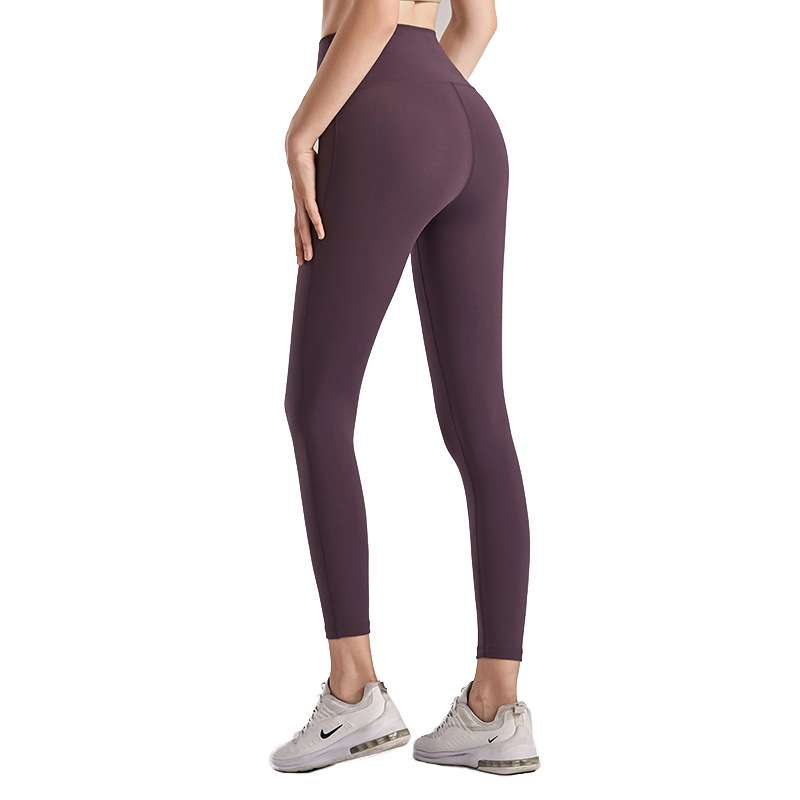 lulu European and American-style hip-lifting Peach Hip-lifting sports fitness pants yoga pants women's nude high waist tight yoga pants