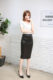 Foreign trade explosions Europe and the United States hot OL matte leather high waist skirt tight hip skirt stretch skirt plus size