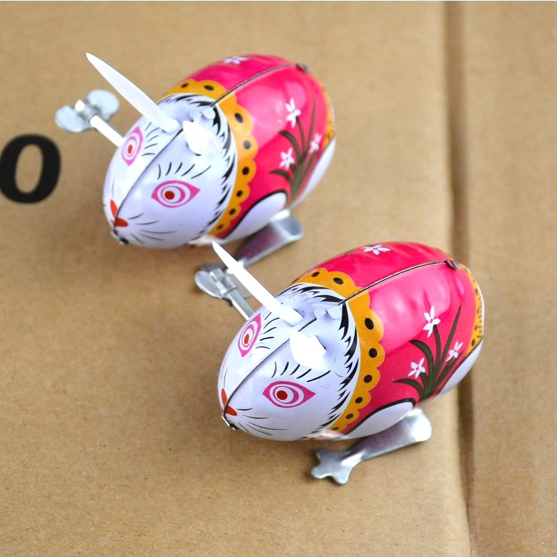 Tin Frog Jumping Frog Bounce Coil Children's Baby Toy Chain 80 s Classic Nostalgic Stall Hot Sale