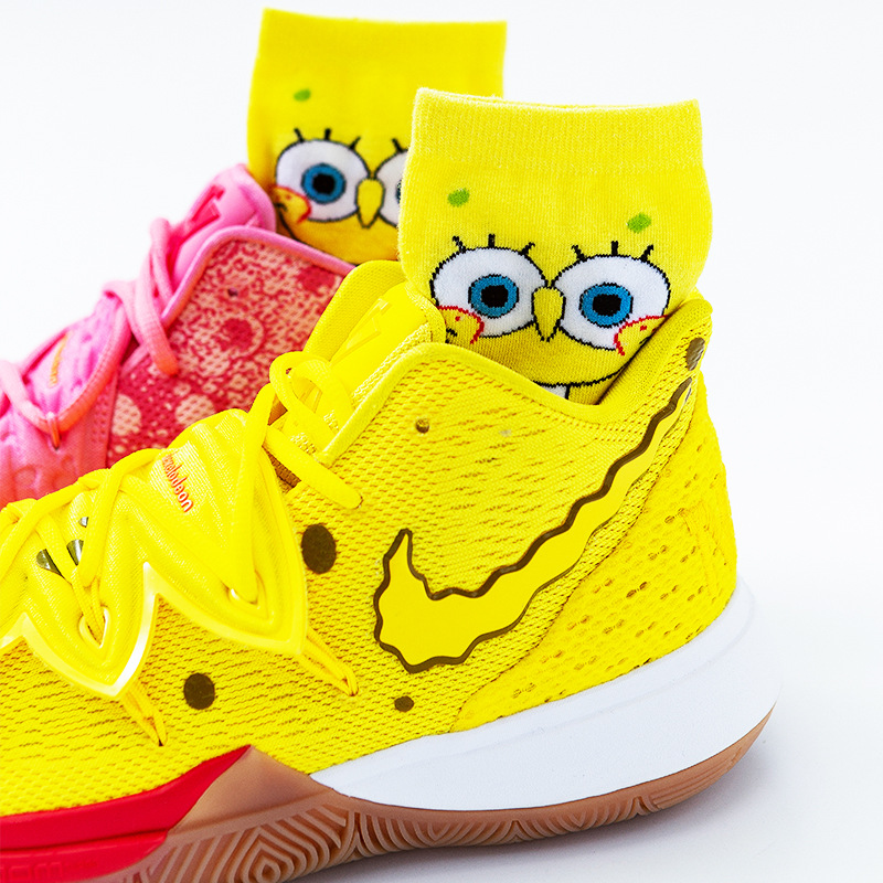 Owen 5 Spongebob Squarepants Squarehead Big Star Joint Fashion Socks Skateboard Casual Socks Basketball Socks in the Tube