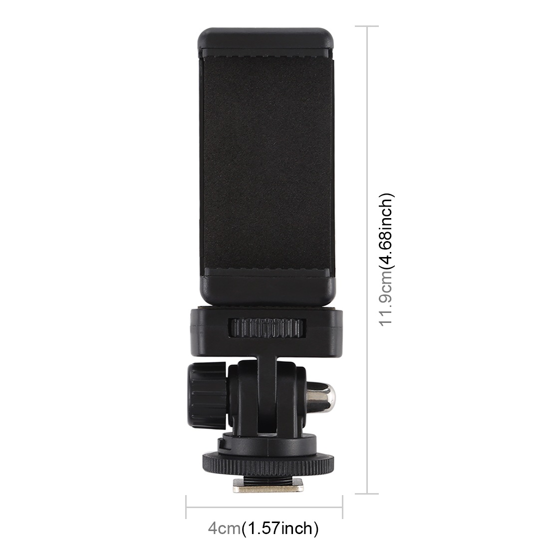 PULUZ Fat Cow 1/4 Screw Tripod Cold Boot Holder Yuntai with Mobile Phone Clip SLR Camera Cold Boot Holder Yuntai