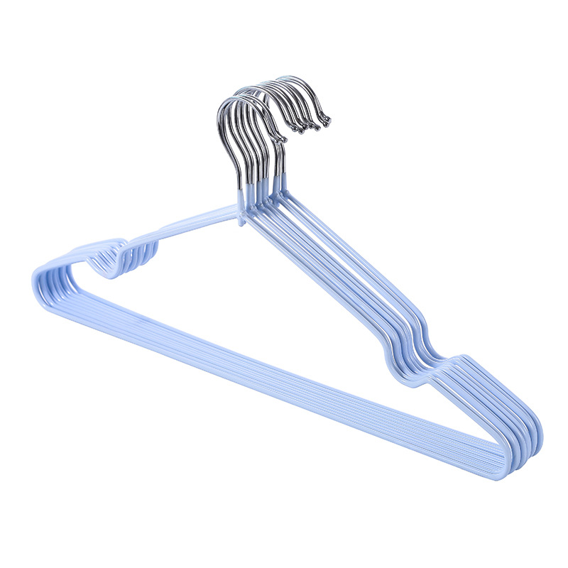 Yiwu Kantang adult clothes hanger new plastic coated clothes hanger metal non-slip seamless clothes hanger clothes hanger wholesale