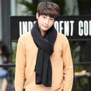 Amazon winter scarf winter men's scarf solid color cashmere cross-border scarf women's shawl