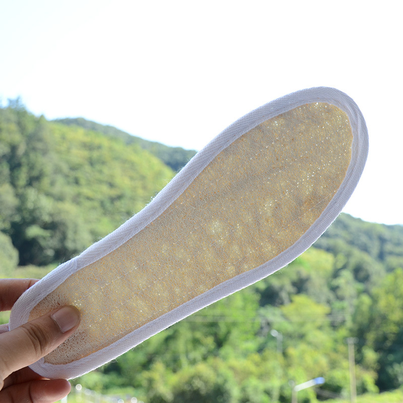 Ahui factory loofah insole breathable sports insole loofah flesh insole wholesale step excrement feeling insole military training