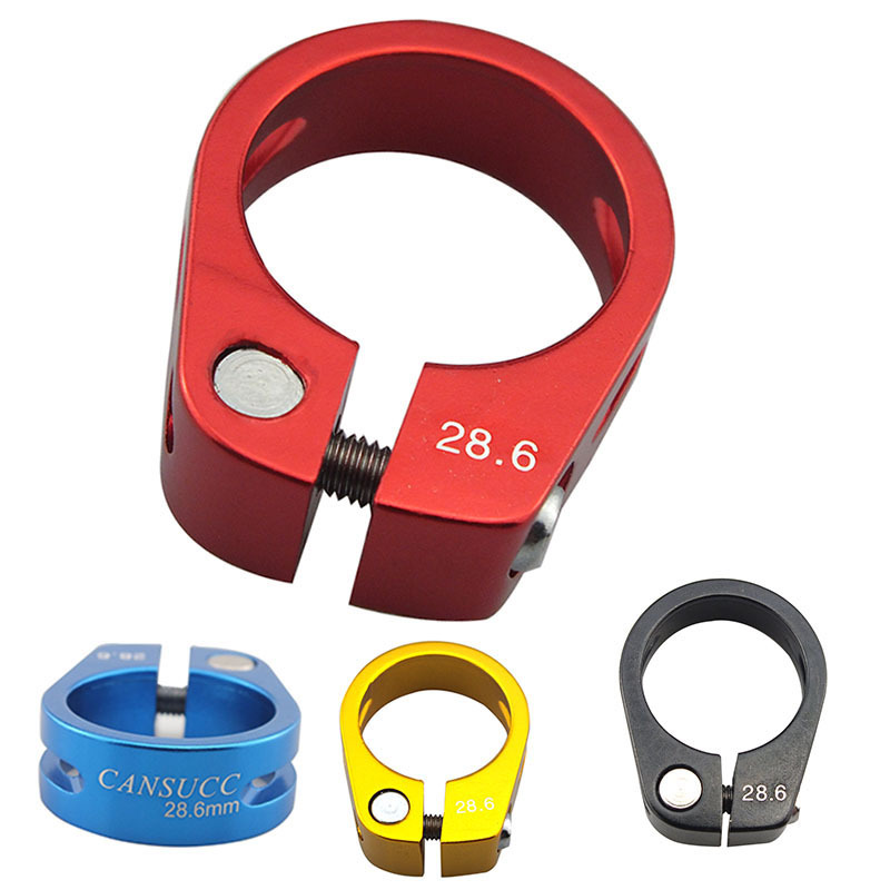 CANSUCC seat tube clamp 28.6 aluminum alloy screw type suitable for dead running car balance car sliding car