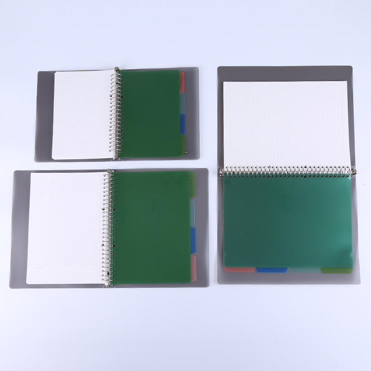 4-color PP loose-leaf index separator A4B5 notebook separator tab A5 subject error correction classification page