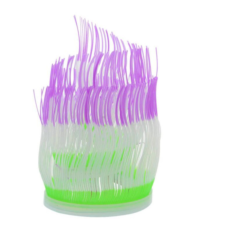 Supply cross-border e-commerce aquarium landscaping fish tank decorations silicone simulation software coral-variety anemone