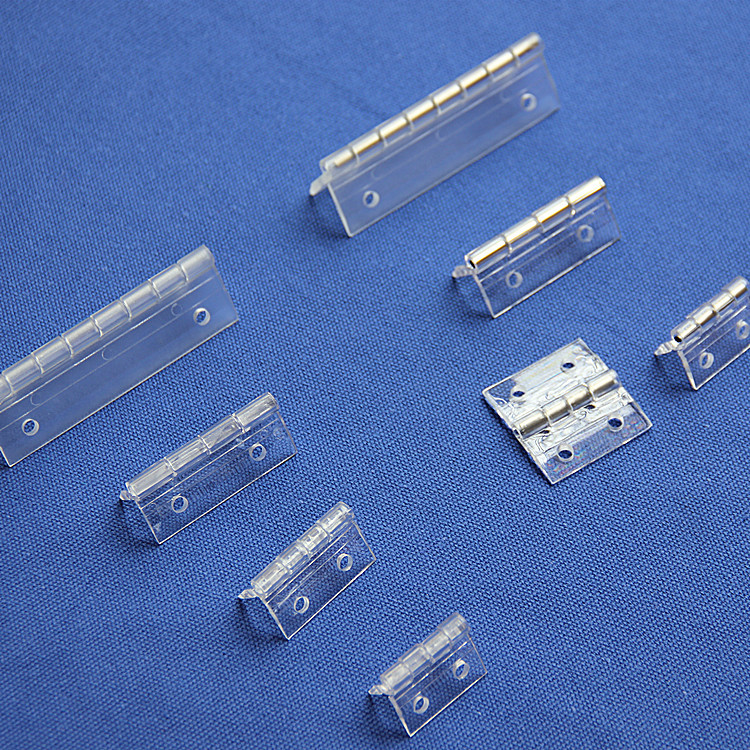 Acrylic Hinge with Holes Stainless Steel Shaft Break Loose-leaf Perforated Black Plastic Hinge Folding