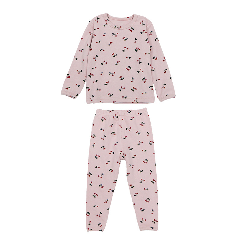 [Clearance] Children's Pajamas Cartoon Autumn Clothes Autumn Trousers for Boys and Girls Wool Pull Rack Home Clothes Underwear Two-Piece Set
