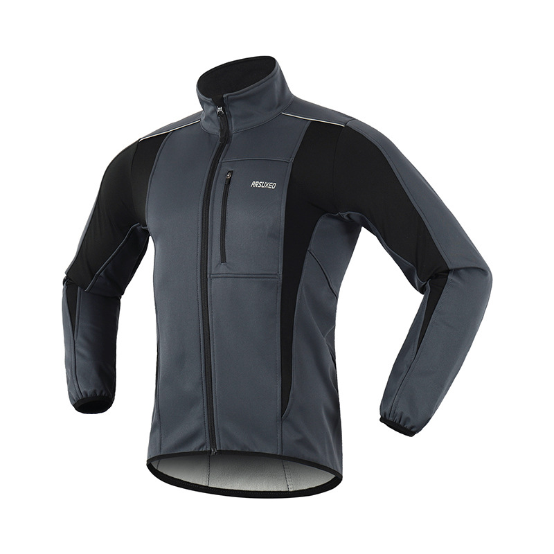 ARSUXEO Winter Weatherproof Fleece Warm Three-layer Riding Suit Coat Jacket Top 15K Men