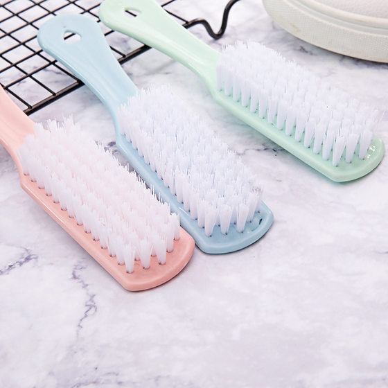 Plastic small brush shoes cleaning brush plain hanging soft fur shoe washing brush laundry brush laundry brush