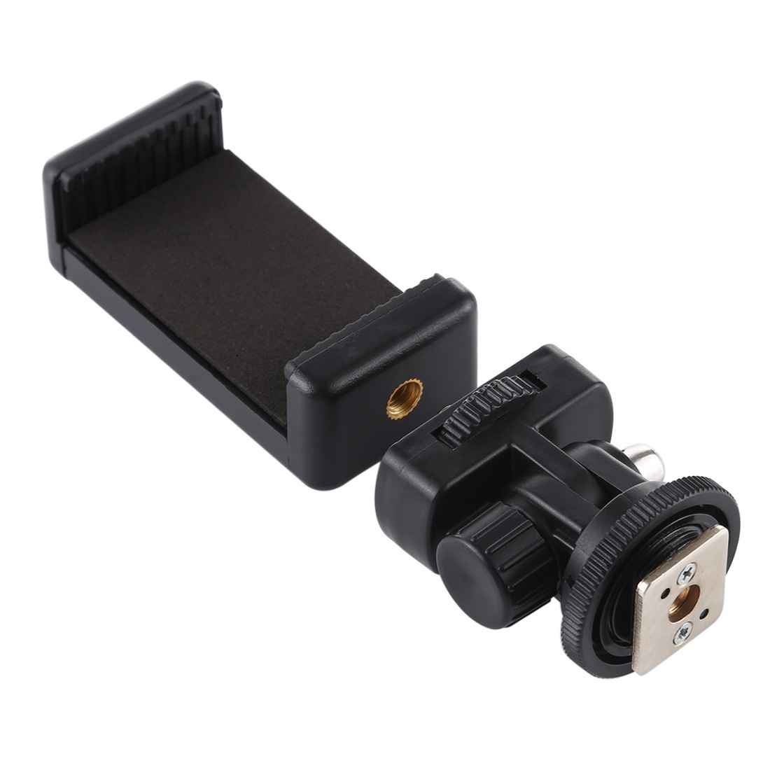 PULUZ Fat Cow 1/4 Screw Tripod Cold Boot Holder Yuntai with Mobile Phone Clip SLR Camera Cold Boot Holder Yuntai