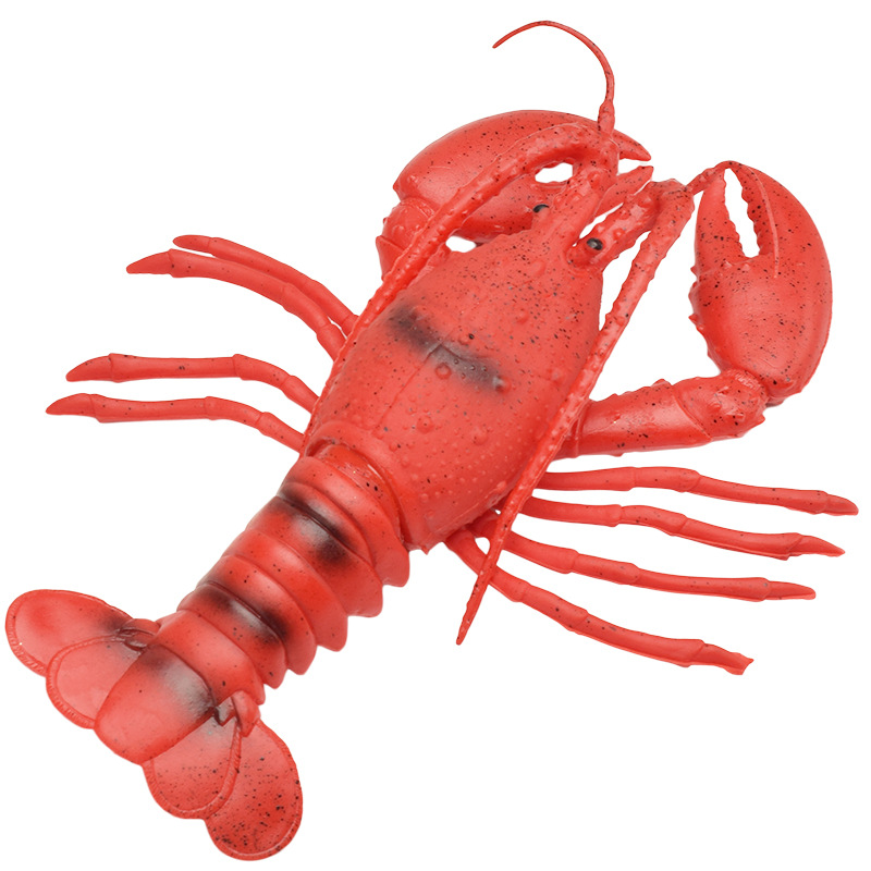 Simulation Lobster Crab Simulation Model Soft Rubber BB Voice Pinch Call Science and Education Cognitive Scene Props Decoration Toys