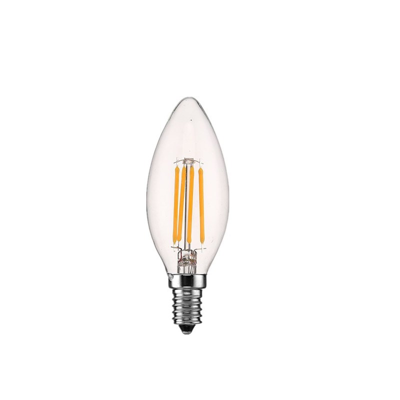 キャンドル電球e14ledレトロ電球c35フィラメントランプ尖泡4w6wセクション110vプルテール尖泡|undefined