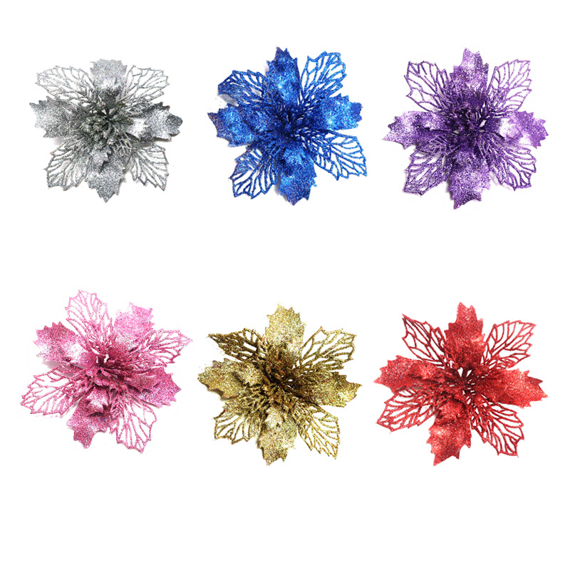 Christmas decoration gift 16cm simulation onion powder Christmas flower Christmas tree decorations Christmas ornaments accessories