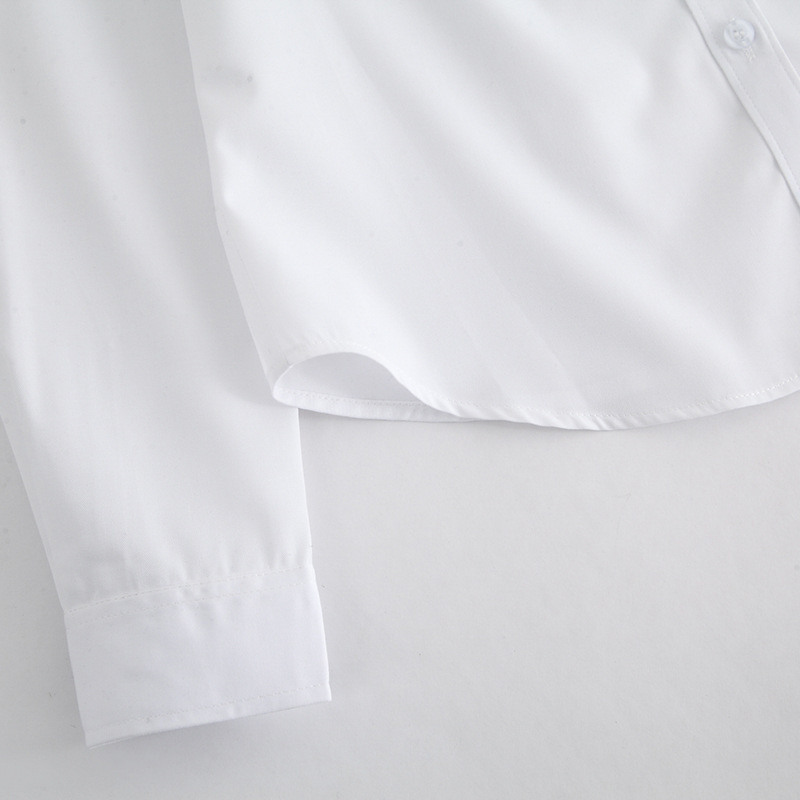 jk uniform basic shirt female college style summer short-sleeved school uniform middle school student Japanese jk shirt student wear