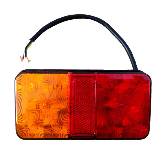 Supply 10LED red and yellow truck tail light 24v car rear tail light 12vled trailer side light signal light