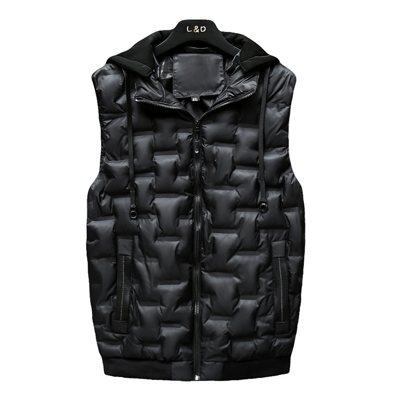 Autumn and Winter Fashionable Men's Cotton Vest Chubby Youth Loose Extra Large Size Waistcoat Warm Cold Resistant Sleeveless Vest