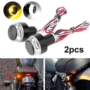 Motorcycle LED modified turn signal handlebar light with extinction function mountain bike signal light handlebar light two-color