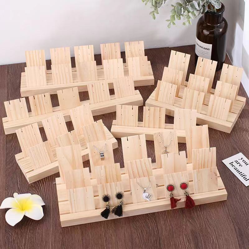 Log Earrings Ear Studs Display Stand Earrings Ear Studs Storage Counter Jewelry Pendant Necklace Display Props