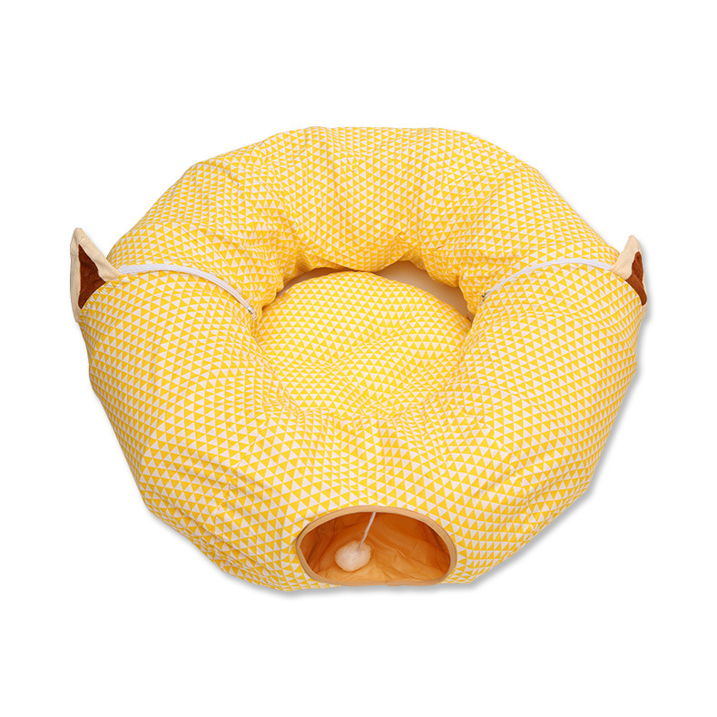 Cat Nest Cat Tunnel Toy Foldable Cat Channel Rolling Litter Cat Nest Cat Bed Pet Toy Pet Nest