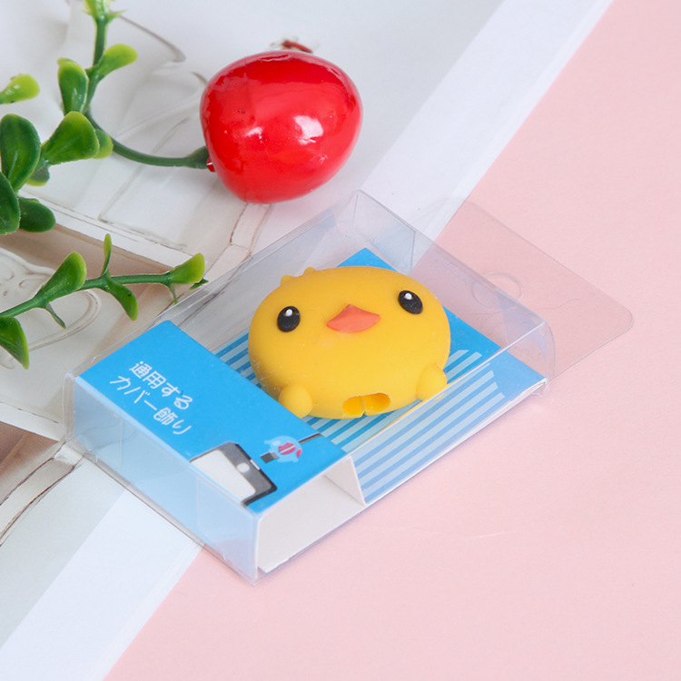 Factory wholesale cartoon pvc soft rubber bite anti-break charging data cable protective sleeve bite Winder
