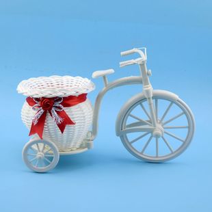 Source manufacturers tricycle flower basket confused doll accessories bicycle with bow flower basket car