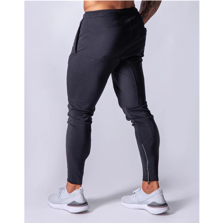 New Sports Trousers Men's Running Training Cotton Slim-Fit Pants Lace-Up Casual Sweater Pants