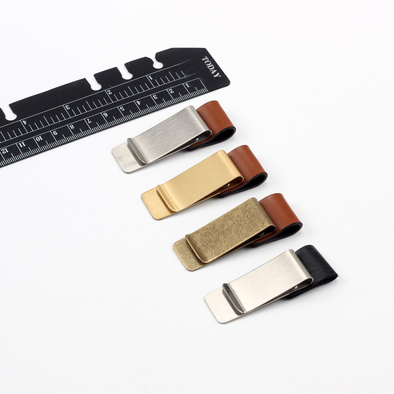 Cross-border explosions retro pure copper stainless steel pen holder TN multi-purpose metal bill wallet can be printed logo