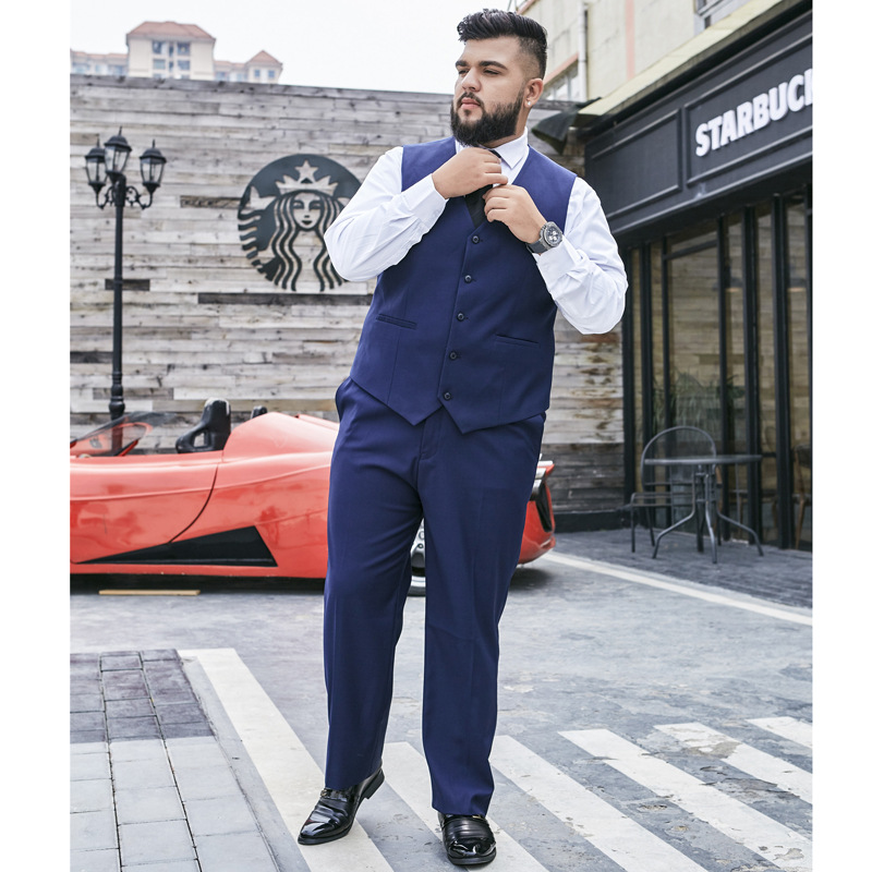 Grey Extra Large Size Suit Pants Men's Pants Extra Large Size Fatty Fatty Business Pants Men's Super Large Size Business Wear