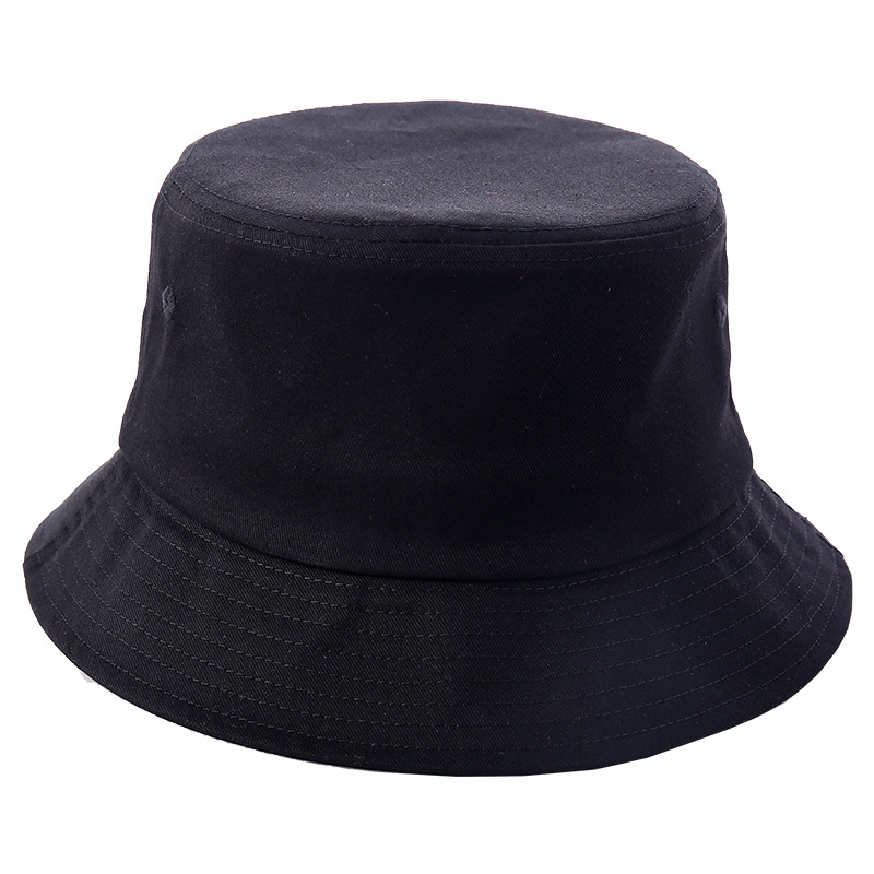 高品质渔夫帽棉质广告帽遮阳平顶男女防晒盆帽可调节logo刺绣帽子