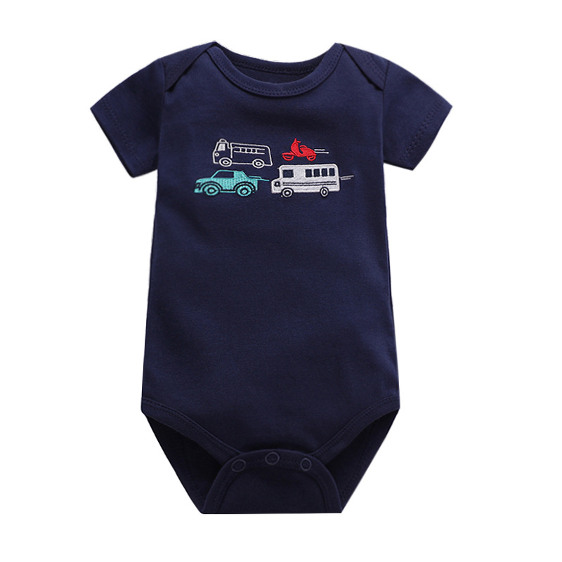 Wholesale foreign trade baby climbing clothes ha-clothes jumpsuit baby triangle short sleeve bag fart clothes summer baby clothes
