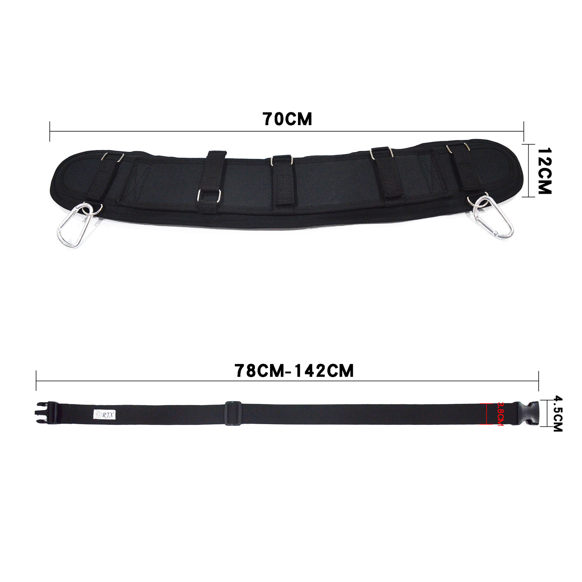 Special Auxiliary Belt for Electricians High-altitude Work Climbing Pole Outdoor Construction Oxford Cloth Safety Tool Belt