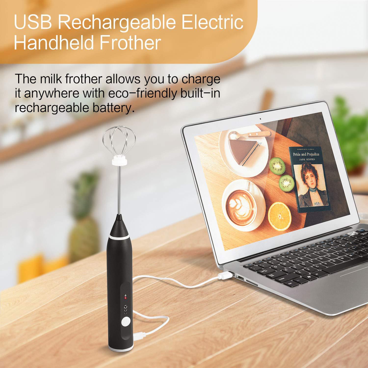 Rechargeable electric whisk mixer automatic whisk cream whisk three speed adjustable