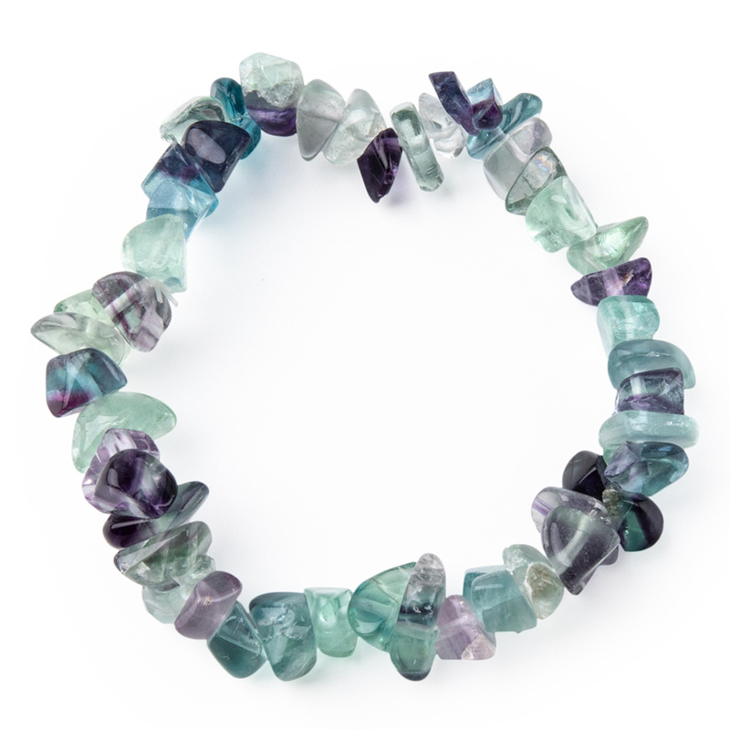 AliExpress cross-border hot sale natural crystal mixed gravel bracelet women's Amethyst pink crystal bracelet factory supply